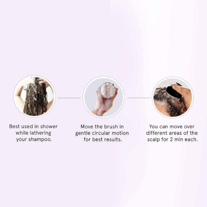 Hair Scalp Massager for women - Helps Exfoliate & Stimulates Scalp - Comfortable Grip | BWS9 - view 5