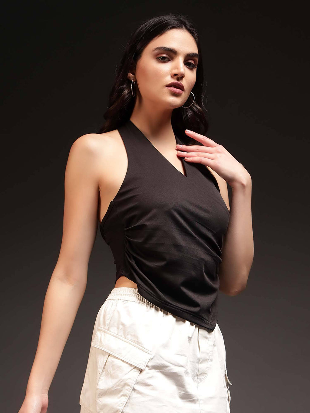 Women Wrap Halter Top | HT67 - view 3