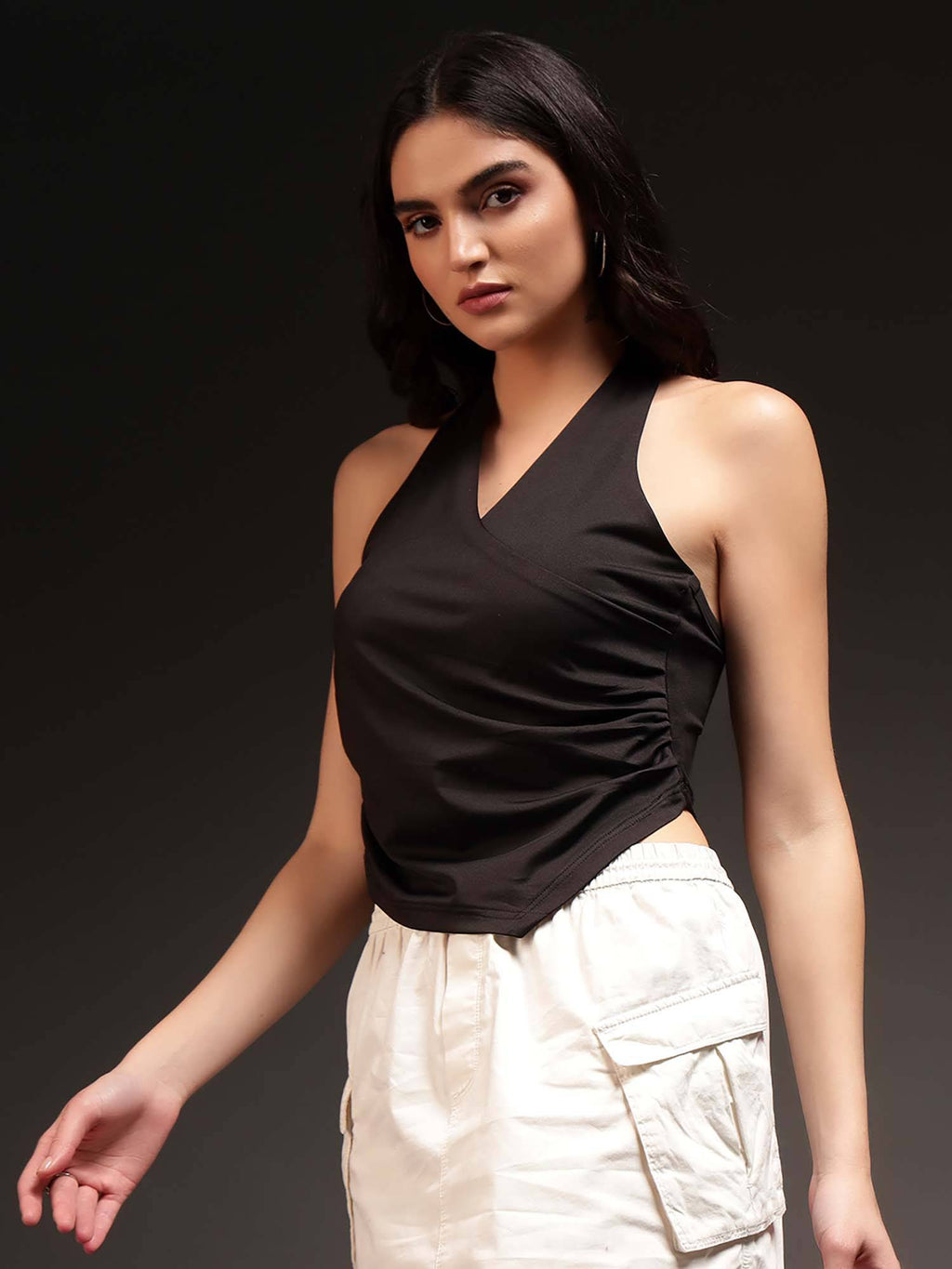 Women Wrap Halter Top | HT67 - view 4
