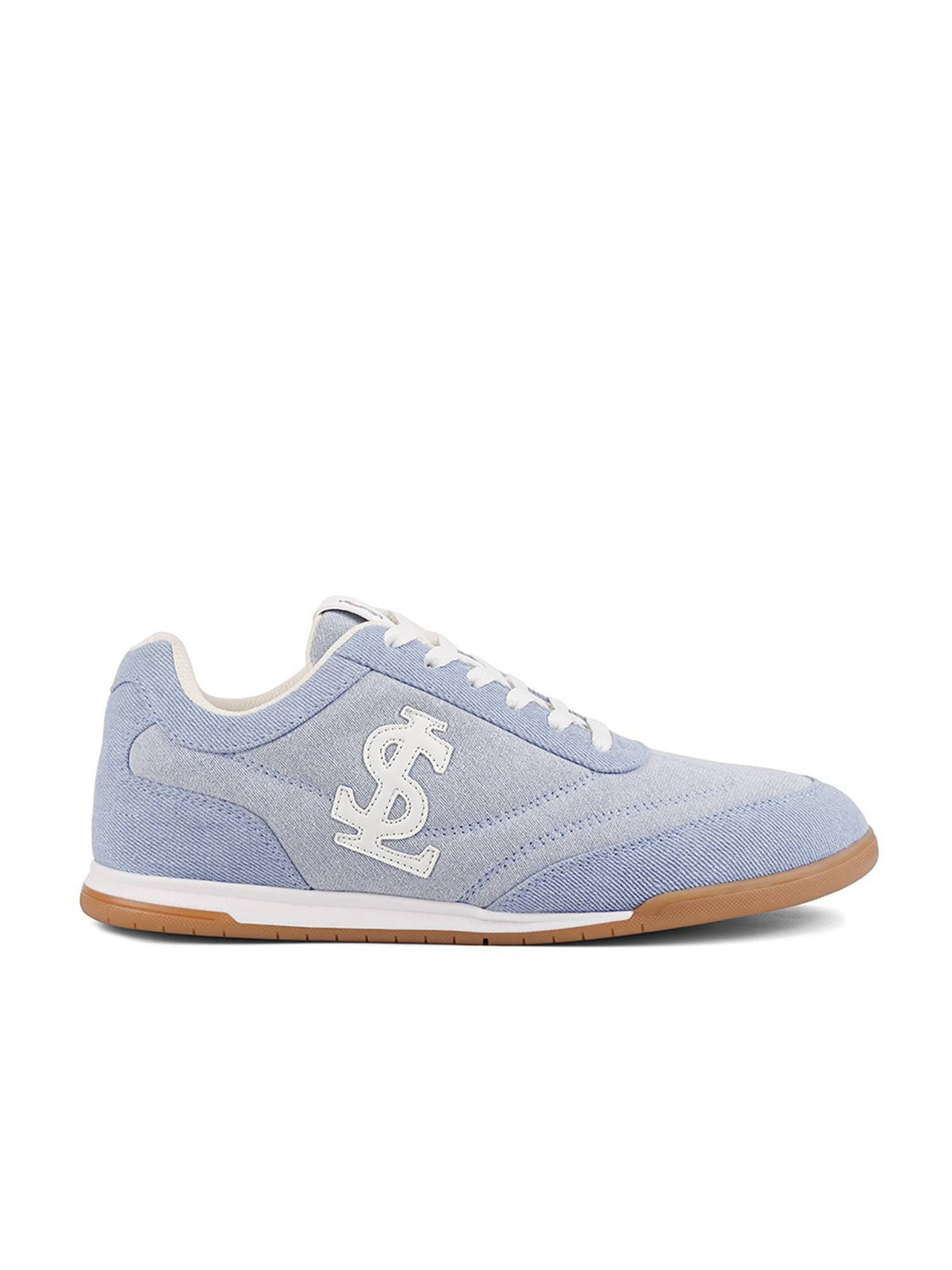 Sky Blue Lightweight and Comfortable Casual Lace-Up Denim Sneakers | SN09 - view 4