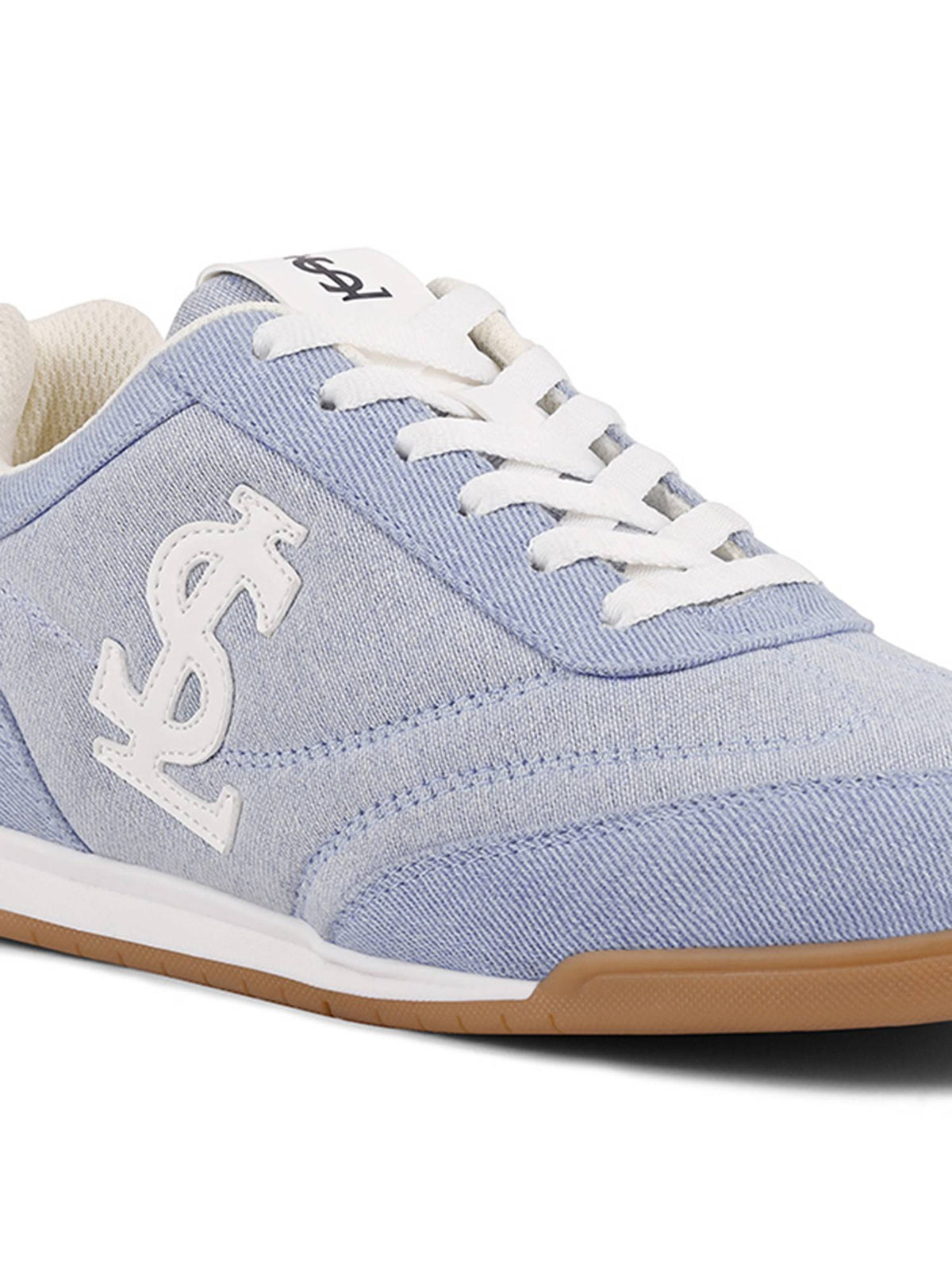 Sky Blue Lightweight and Comfortable Casual Lace-Up Denim Sneakers | SN09 - view 5