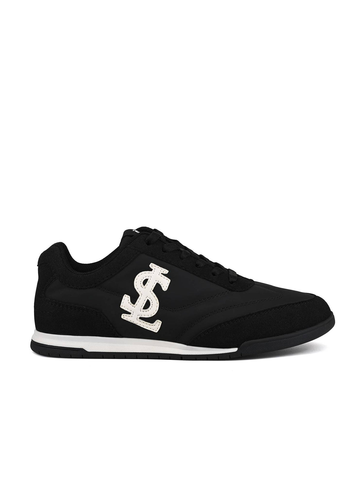 Black Lightweight and Comfortable Casual Lace-Up Sneakers | SN09 - view 4