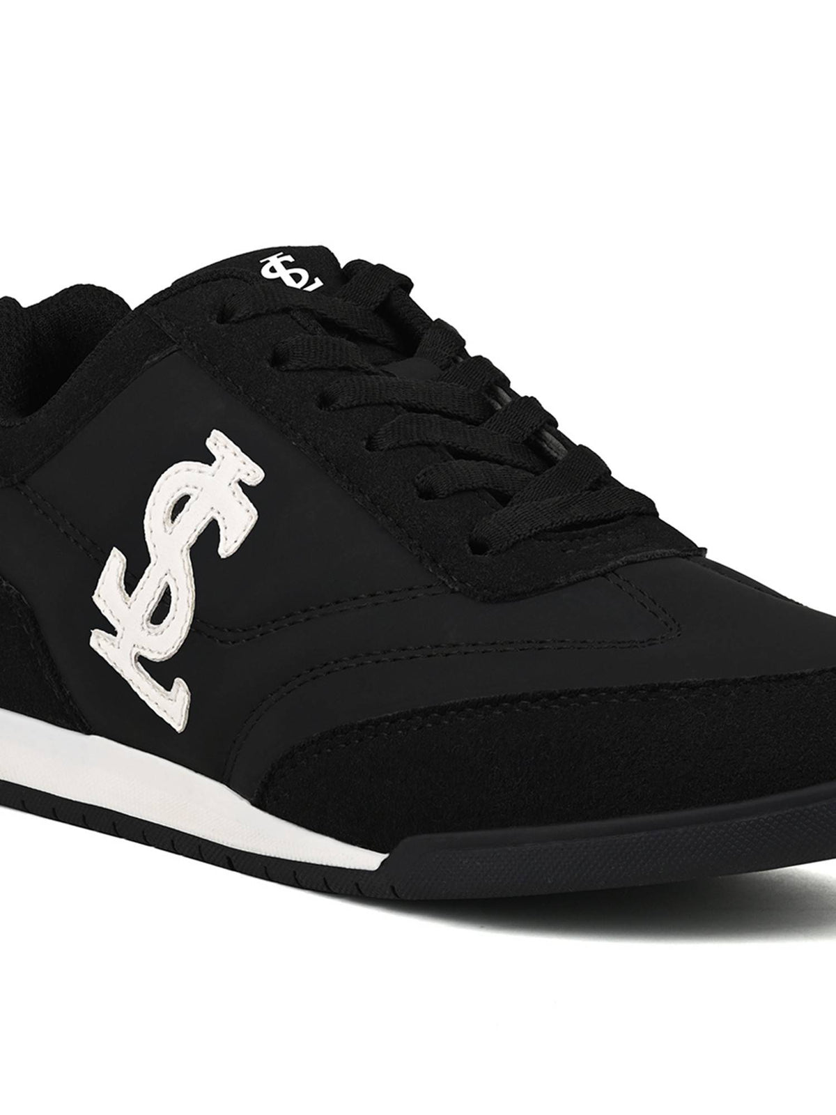 Black Lightweight and Comfortable Casual Lace-Up Sneakers | SN09 - view 5