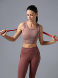 Womens Grey Slim Fit Elasto Plus Workout Support Sports Bra | sb09 - view 25