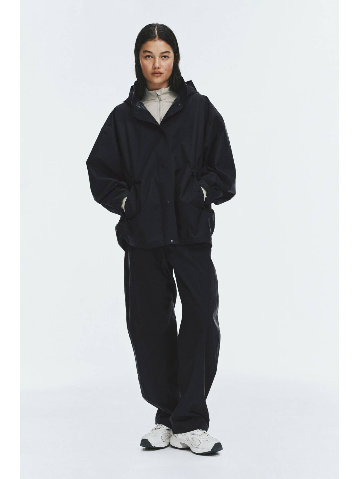 Women Black Rain Jacket With Stormmove | JK12 - view 3