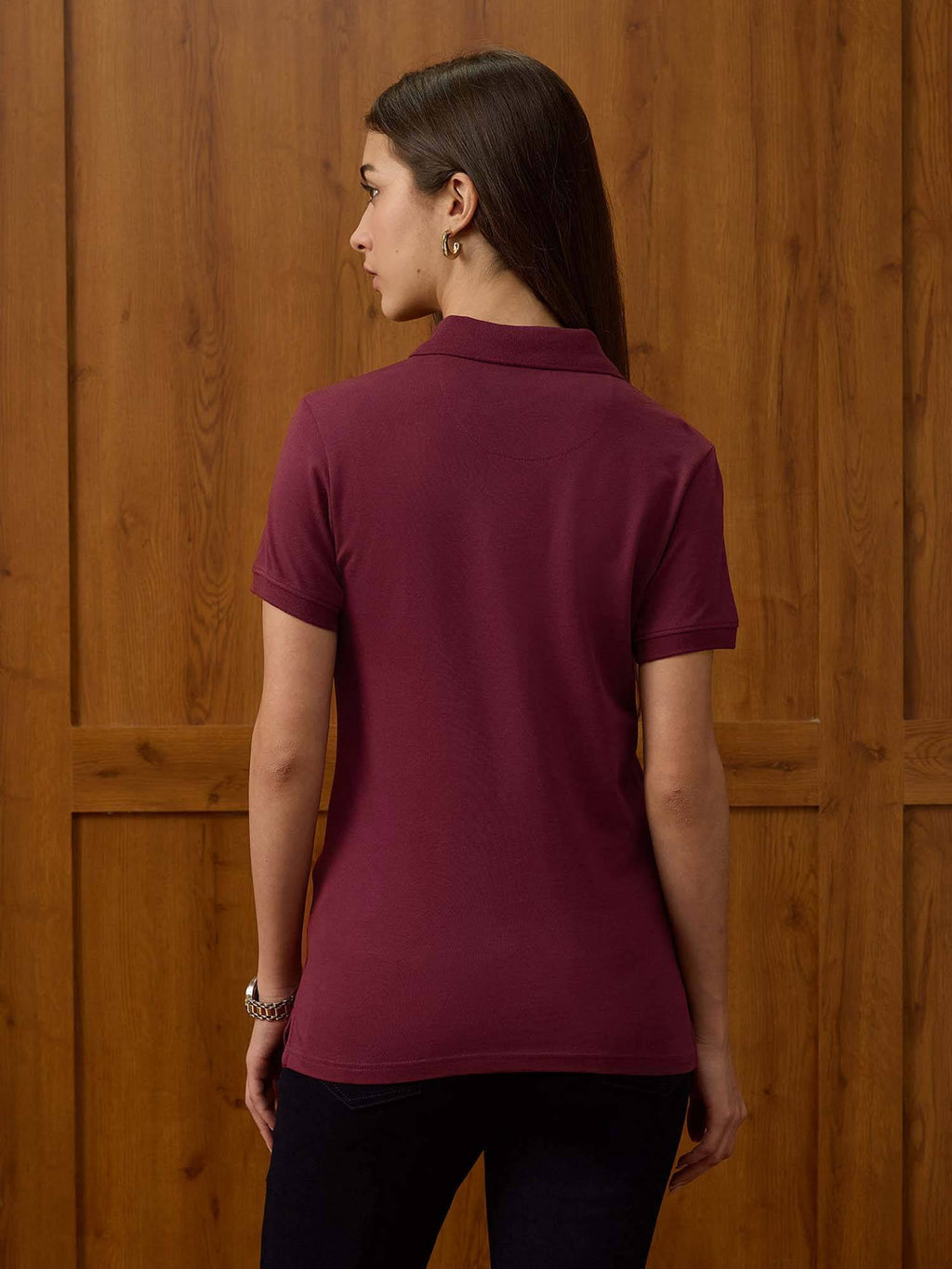 White Solid Regular Fit Polo T-Shirt | PW43 - view 26