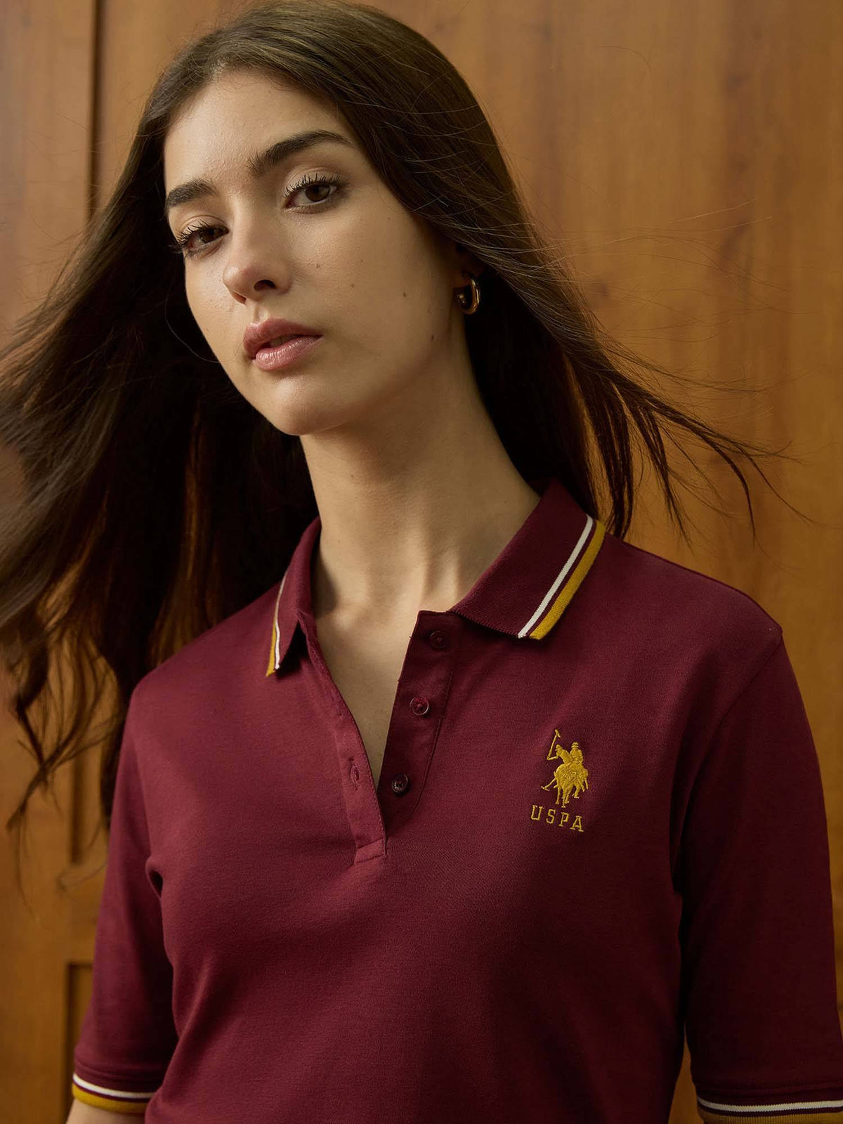 Purple Solid Regular Fit Polo T-Shirt | PW43 - view 13