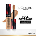 LOreal Paris Infallible Full Wear Concealer, Maximum Coverage, Sweat Proof & Heat Proof - Amber 312 | E20 - view 1