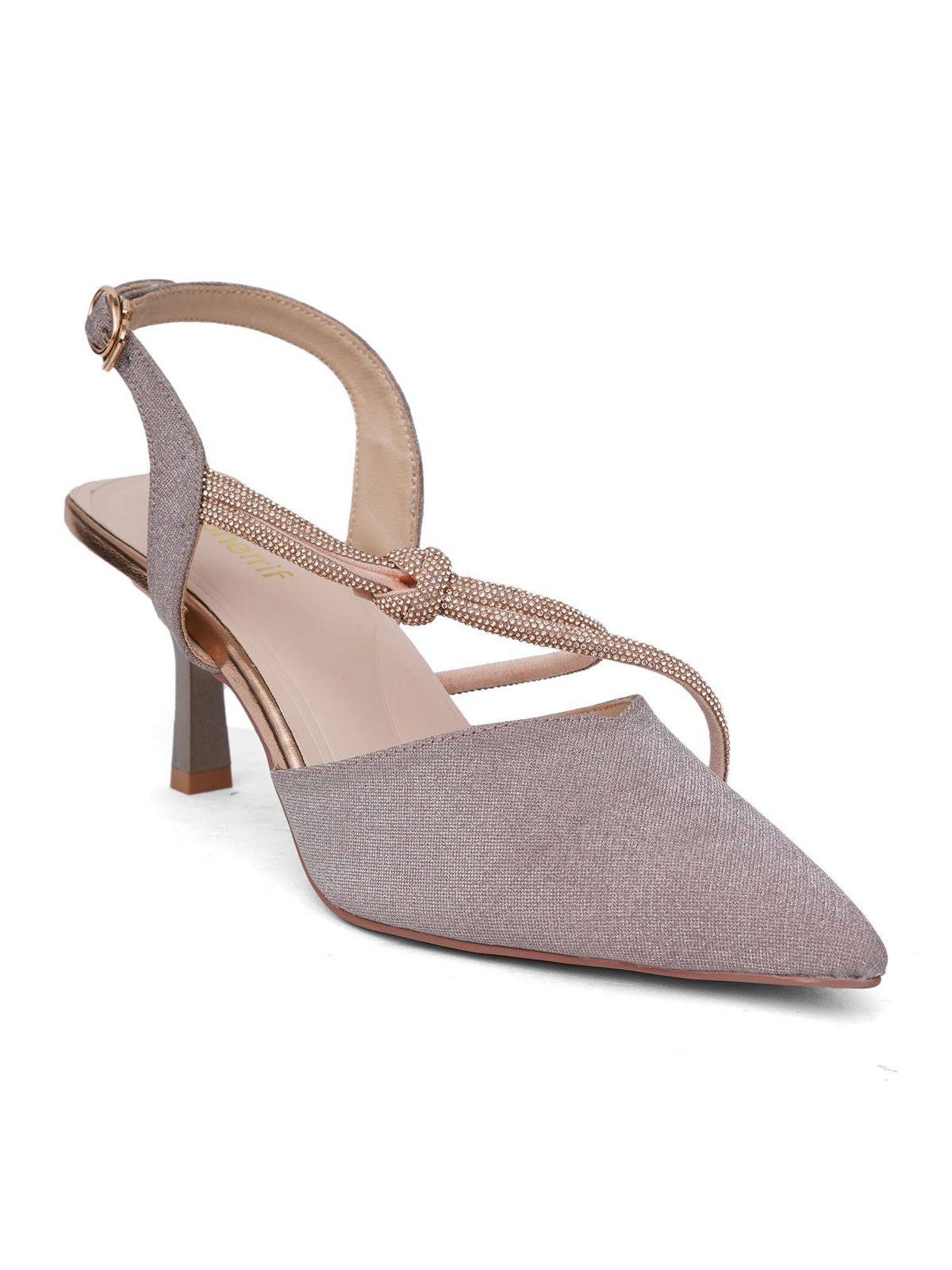 Women Gold Sandal Heels | H78 - view 10