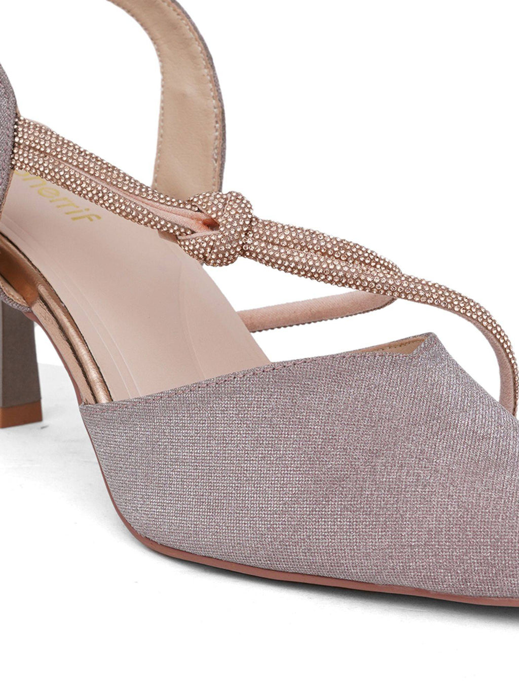 Women Gold Sandal Heels | H78 - view 16