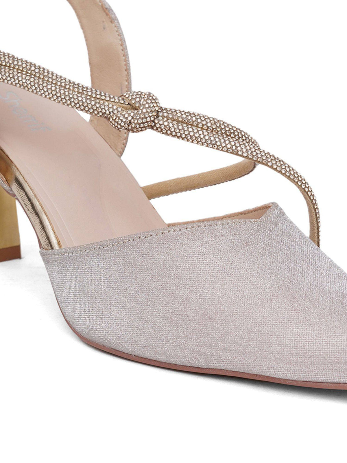 Women Gold Sandal Heels | H78 - view 8