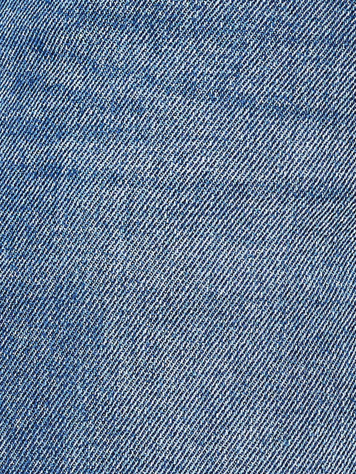 Blue Solid Straight Fit Jeans | ST23 - view 7