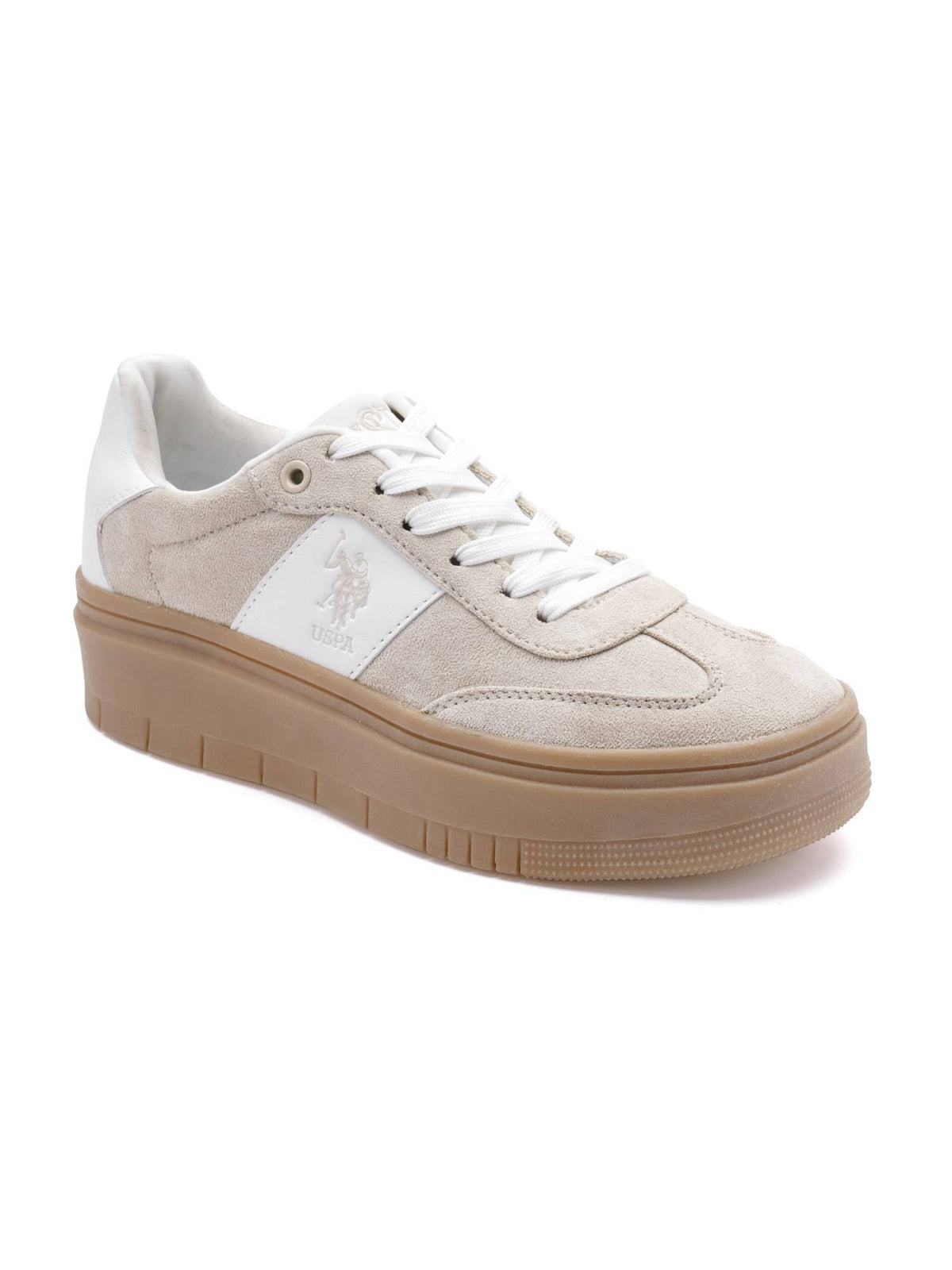Zaira Beige Chunky Sneaker Shoes | SN09 - view 3