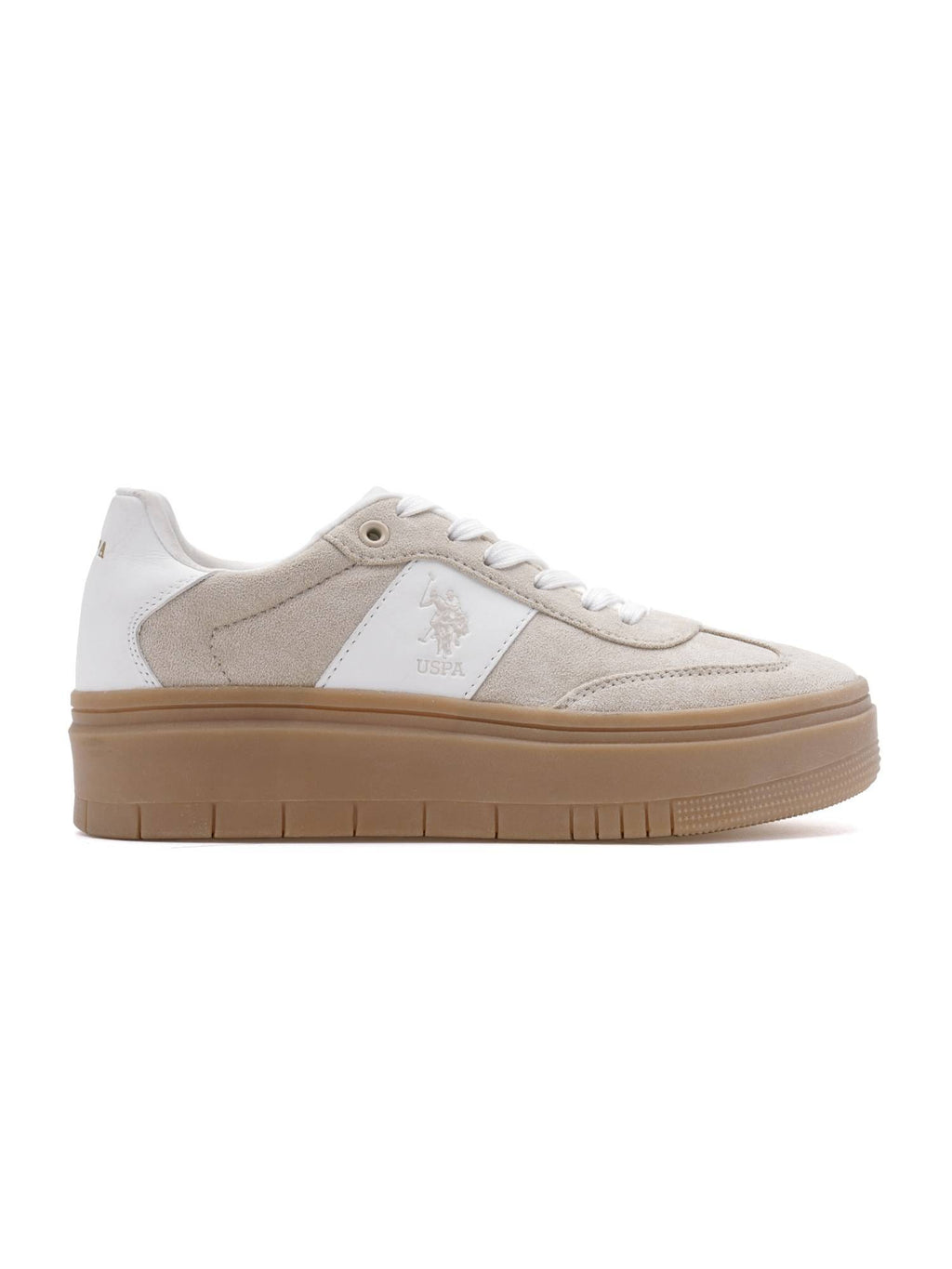 Zaira Beige Chunky Sneaker Shoes | SN09 - view 6