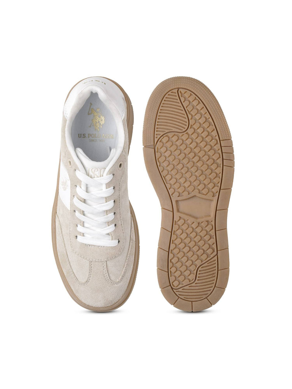 Zaira Beige Chunky Sneaker Shoes | SN09 - view 7
