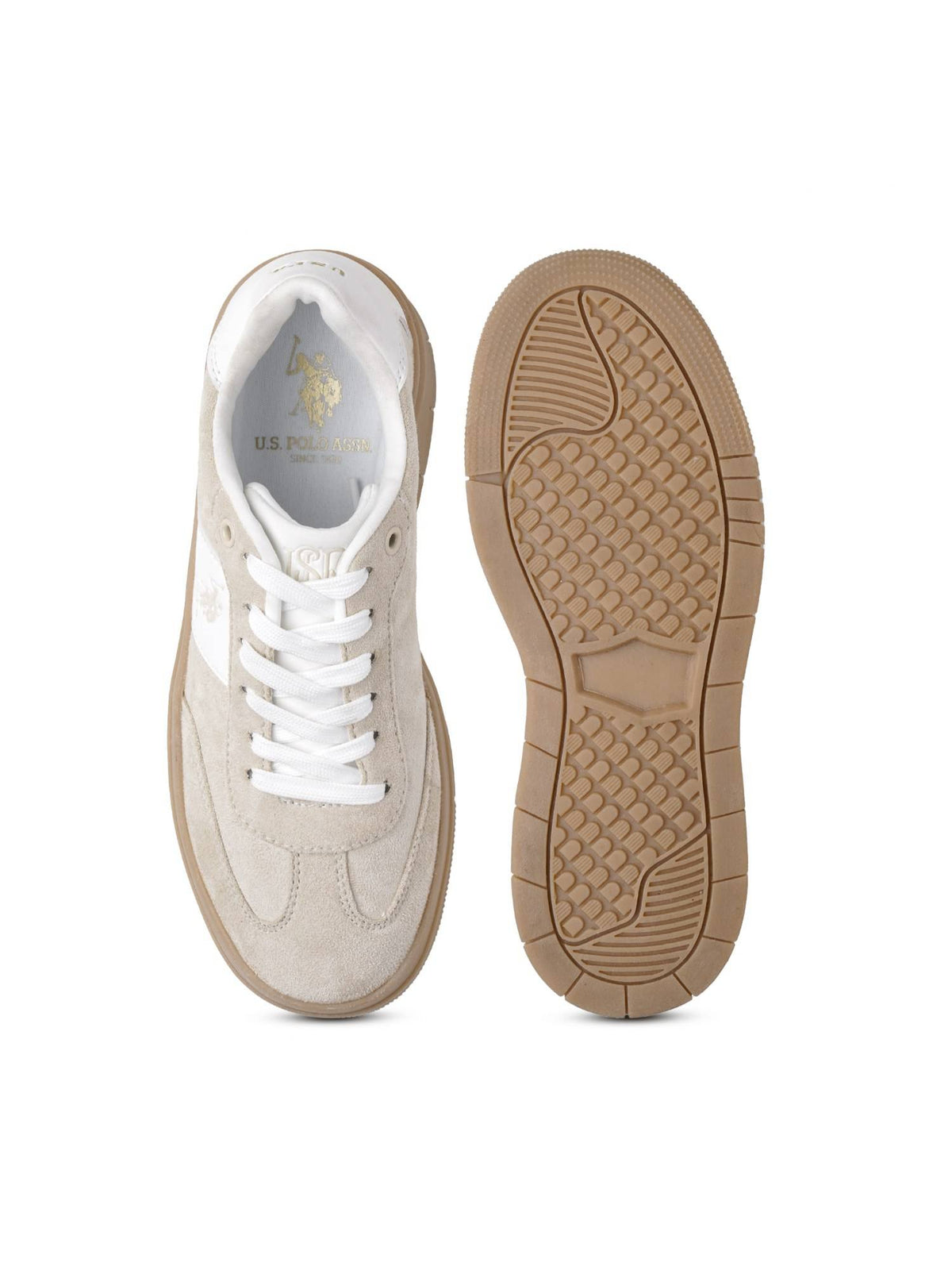 Zaira Beige Chunky Sneaker Shoes | SN09 - view 7