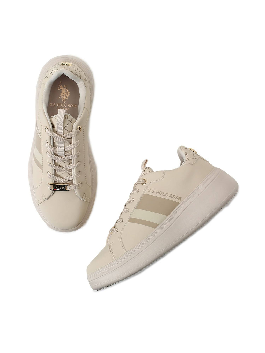 Clara 3.0 Nude Chunky Sneakers Shoes | SN09 - view 2