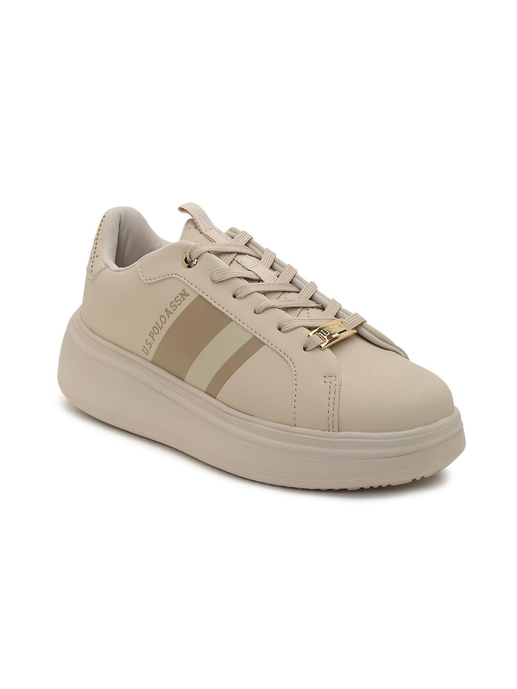 Clara 3.0 Nude Chunky Sneakers Shoes | SN09 - view 3