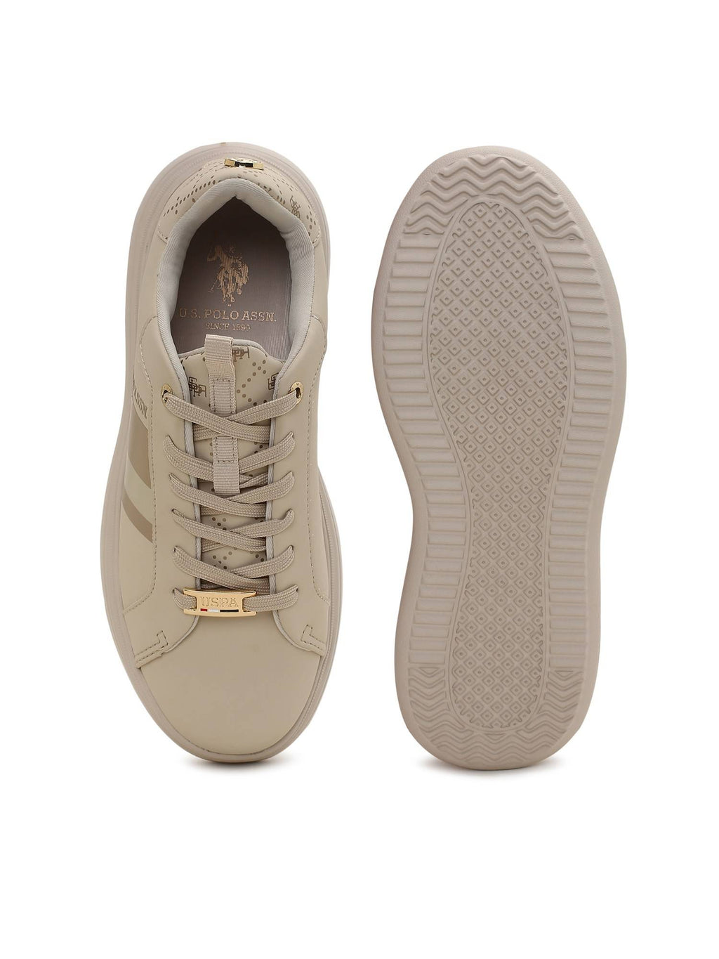 Clara 3.0 Nude Chunky Sneakers Shoes | SN09 - view 7