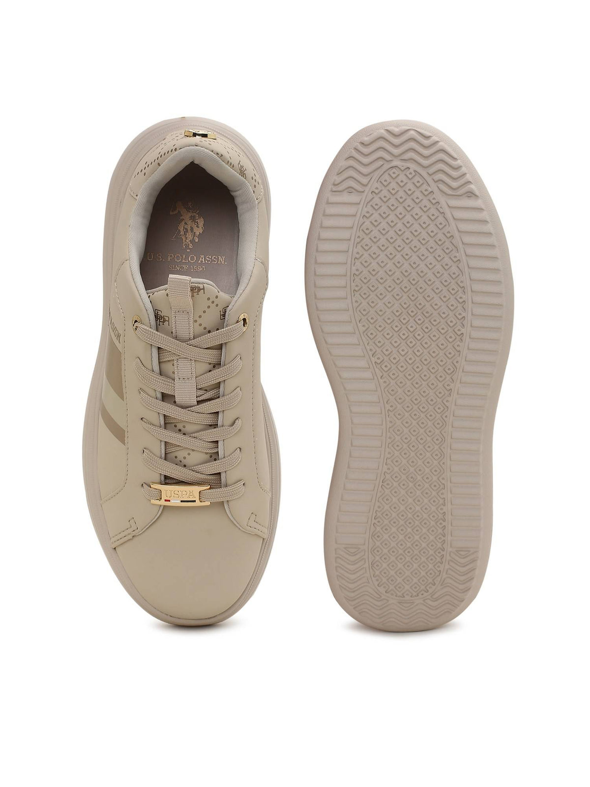 Clara 3.0 Nude Chunky Sneakers Shoes | SN09 - view 7