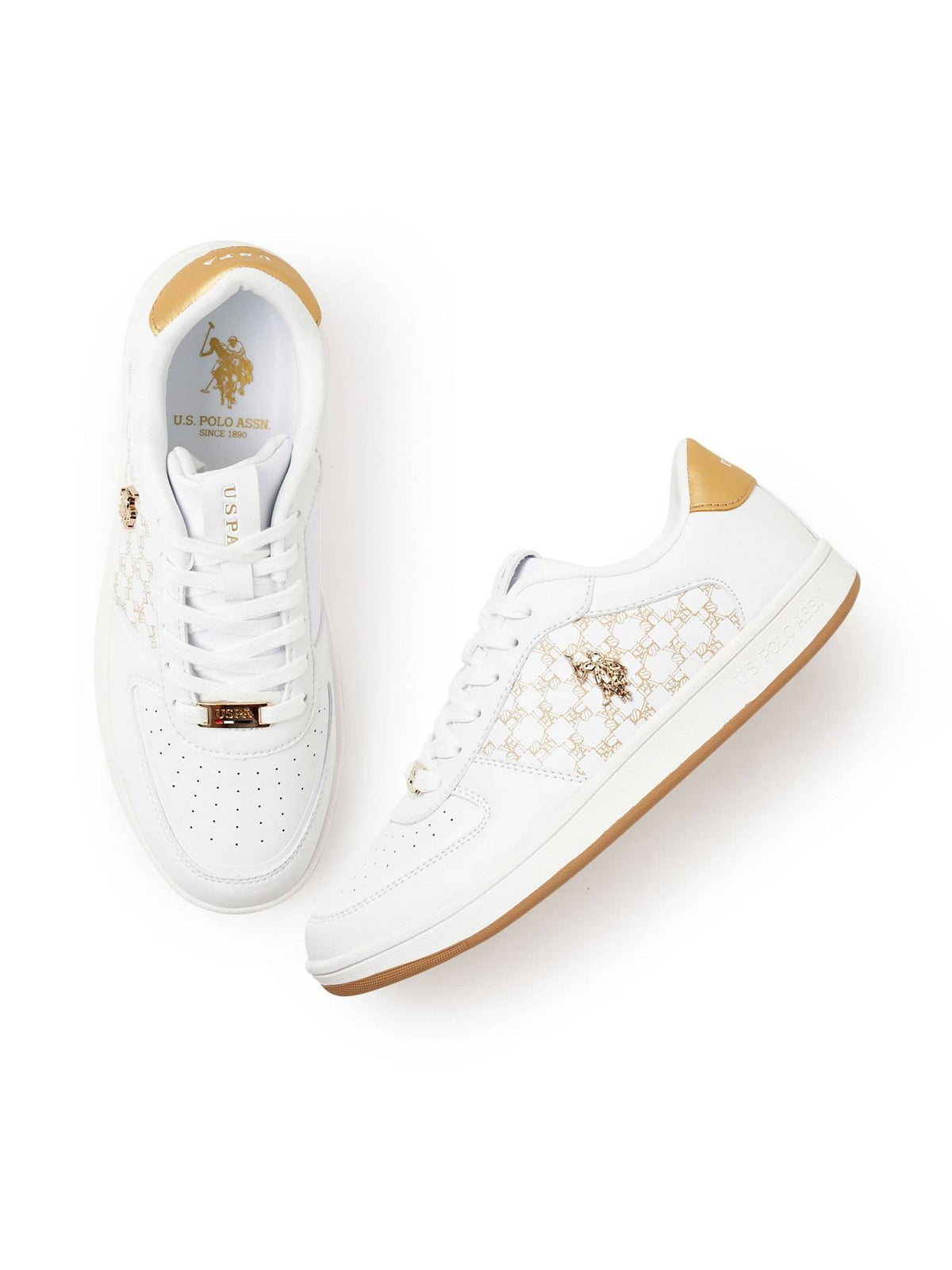Ryna 2.0 Off White Monogram Sneakers Shoes | SN09 - view 3
