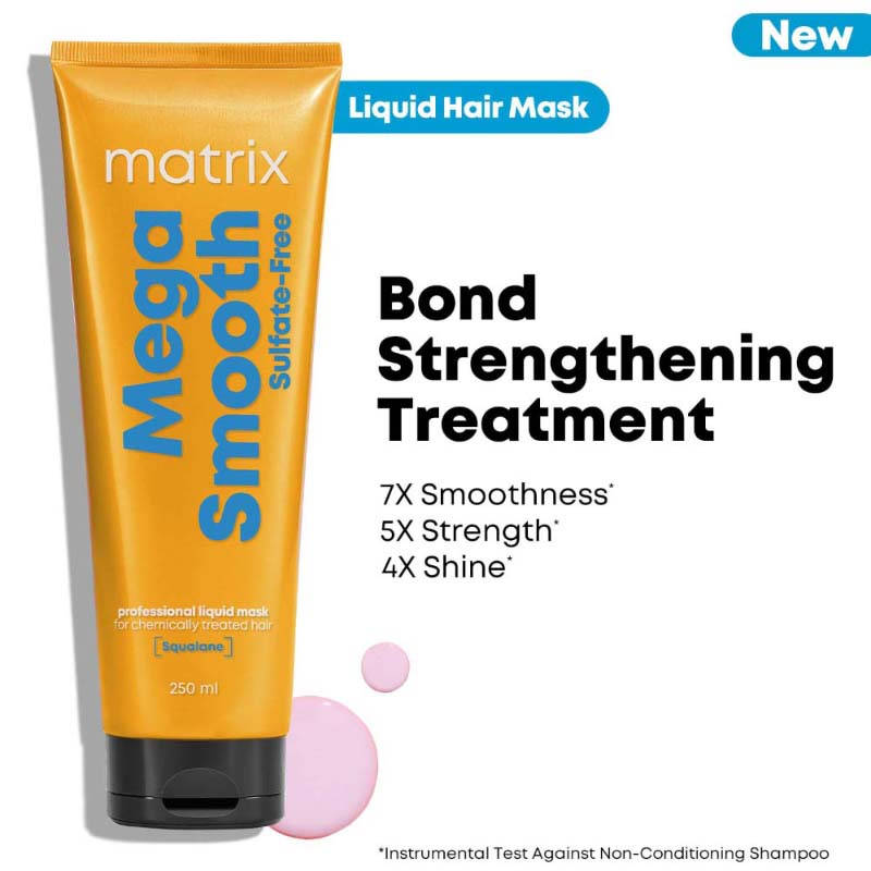 Professional Mega Smooth Sulfate-Free Liquid Hair Mask with Squalane for 5X Stronger Hair | H85 - view 1