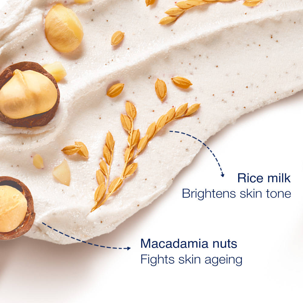 Crushed Macadamia & Rice Milk Moderate Exfoliating Body Scrub | B20 - view 3
