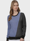 Blue Solid Sweatshirt | SS90 - view 1