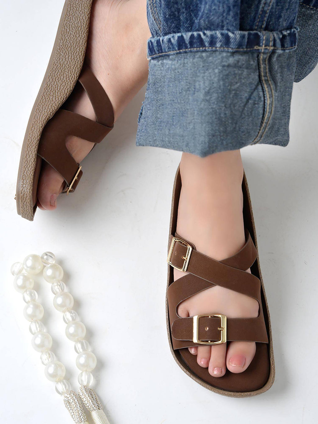 Beige Sandals for Women | SD89 - view 7