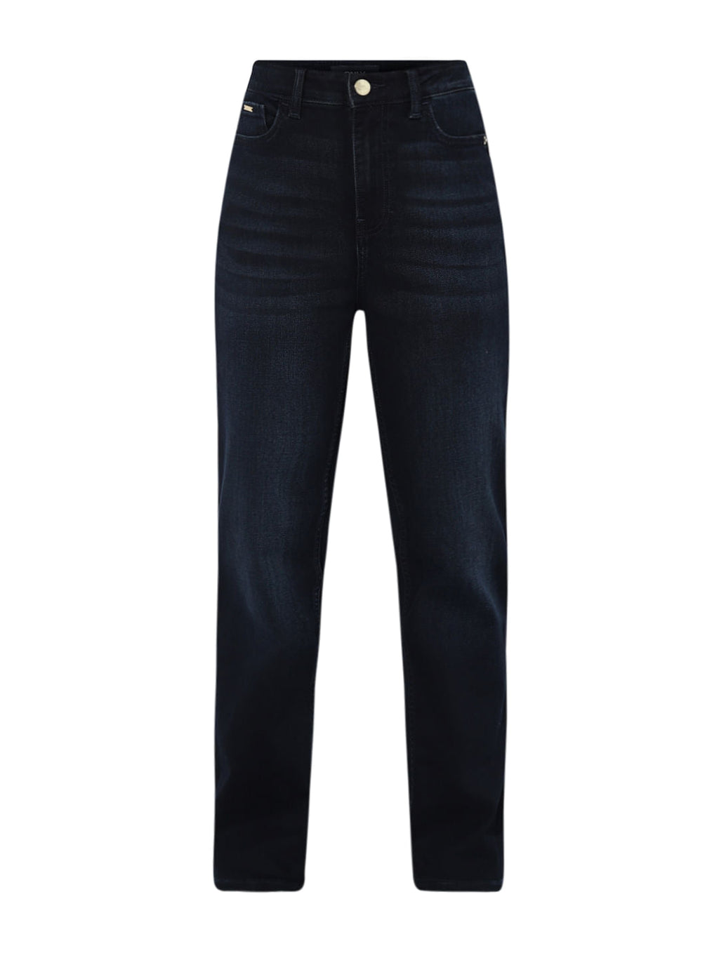 Dark Blue High Rise Straight Fit Jeans