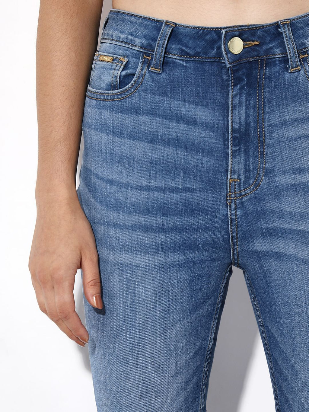 Blue High Rise Piper Skinny Jeans