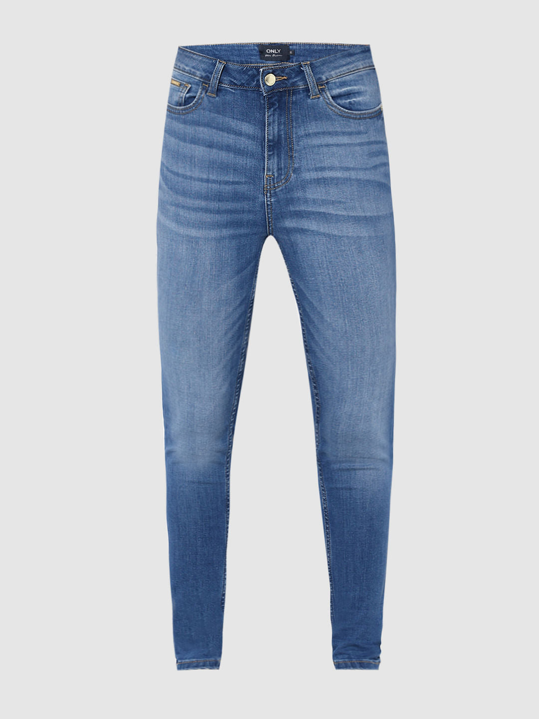 Blue High Rise Piper Skinny Jeans