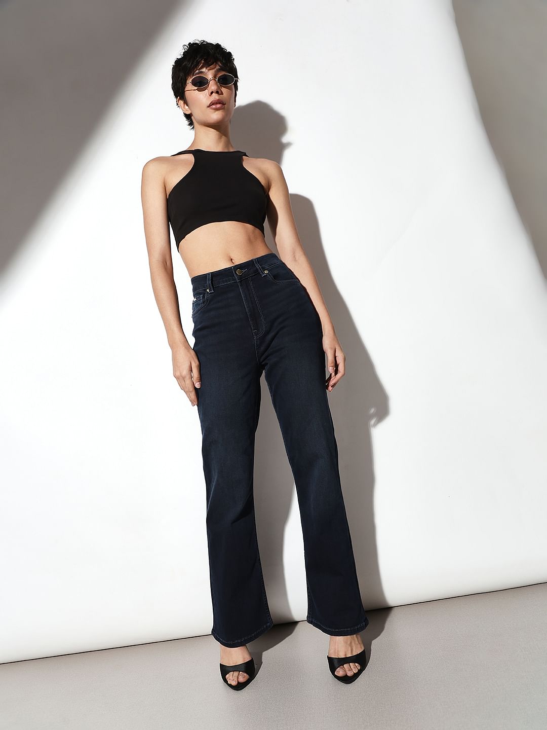 Dark Blue Bootcut Jeans