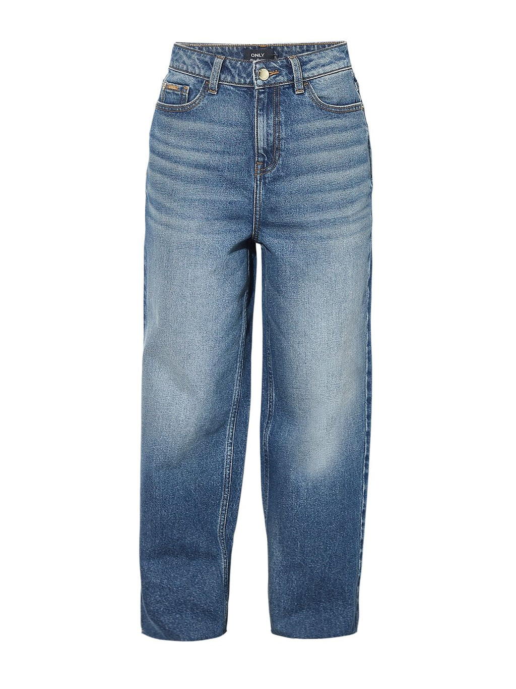 Blue High Rise Slouchy Fit Jeans