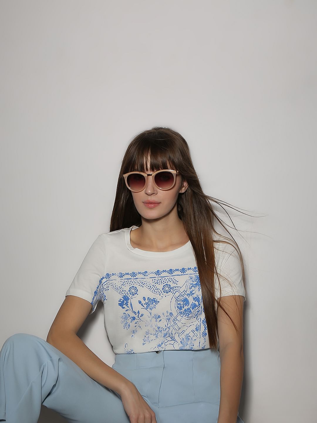 White Printed T-Shirt