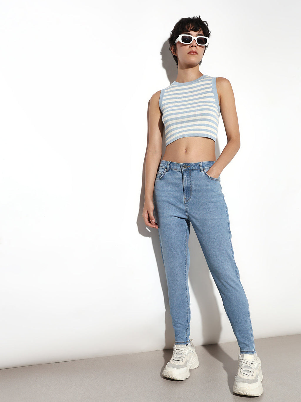 Light Blue Piper Skinny Fit Jeans