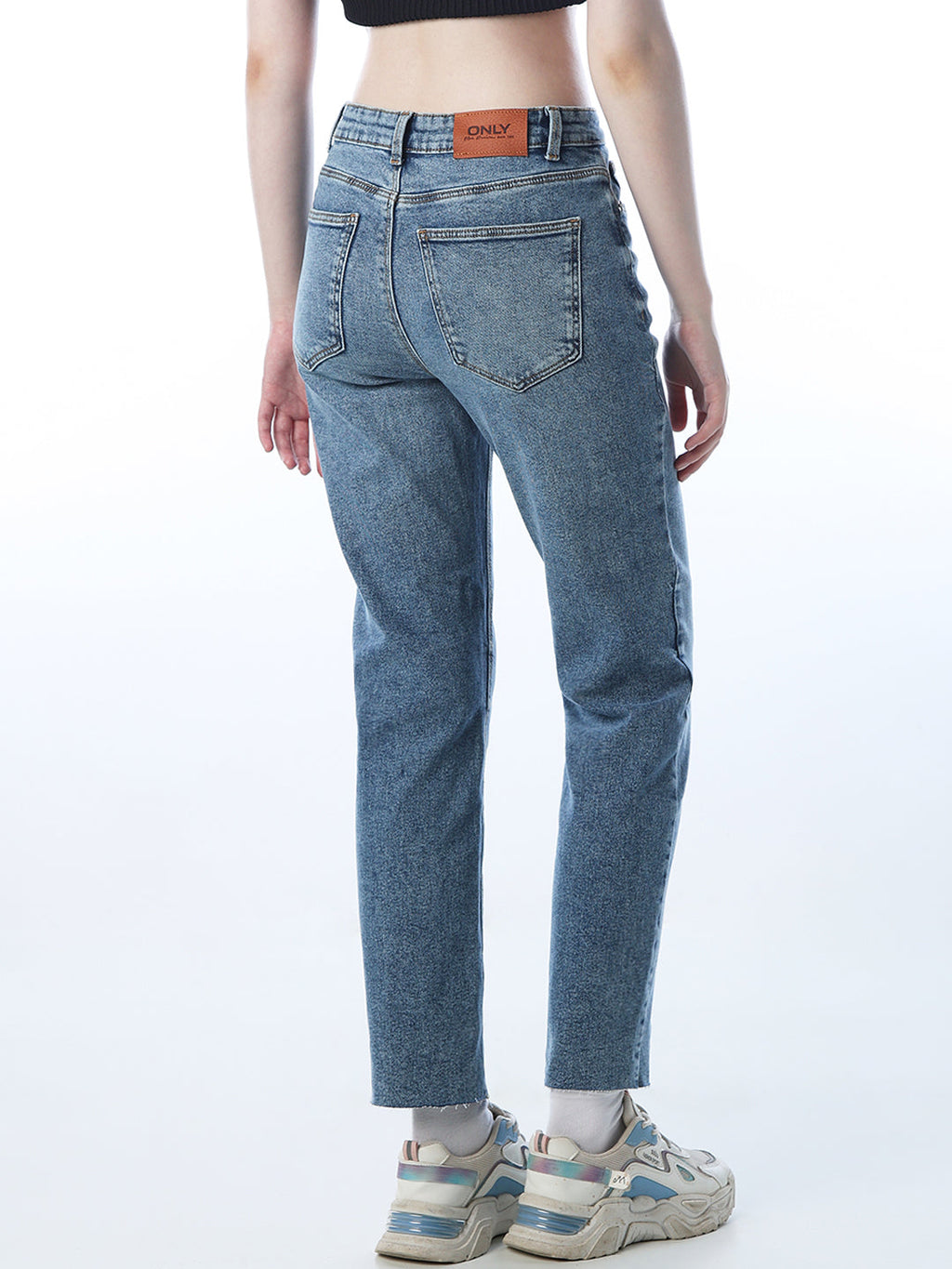 Straight Fit High Rise Jeans