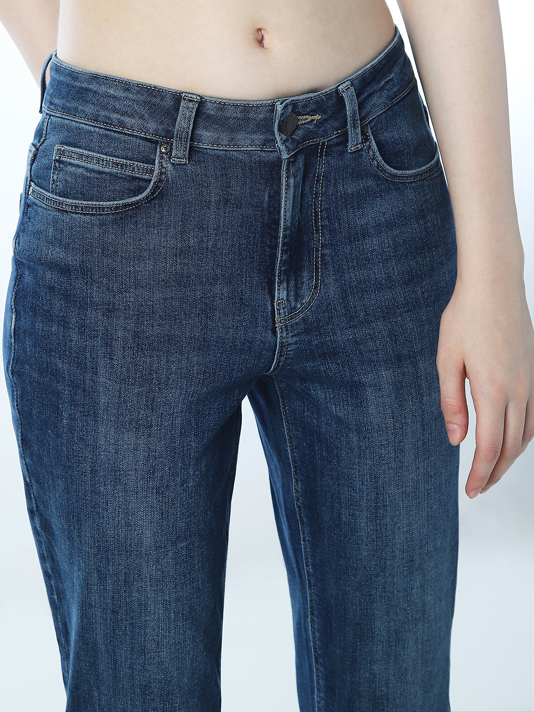 5 Pocket High Rise Flared Jeans