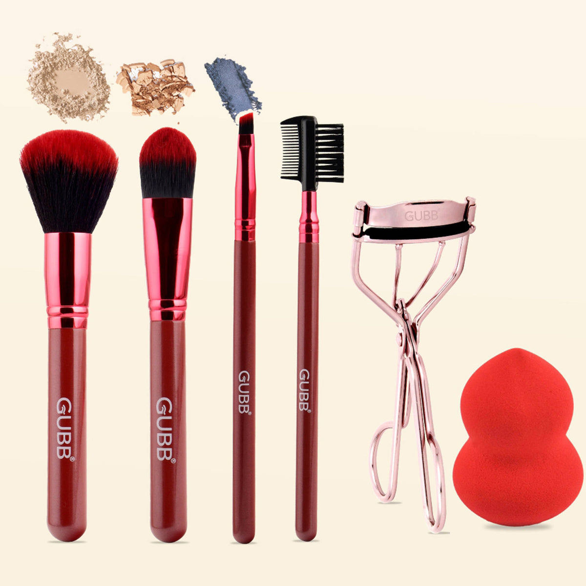 Beauty Surprise Kit, 4 Brushes, Beauty Blender and Eyelash Curler | T32 - view 1