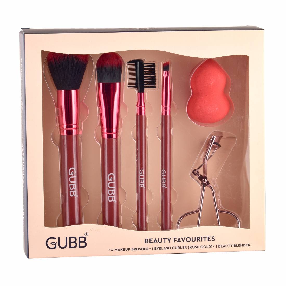 Beauty Surprise Kit, 4 Brushes, Beauty Blender and Eyelash Curler | T32 - view 2