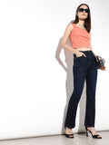 Dark Blue Flared Jeans