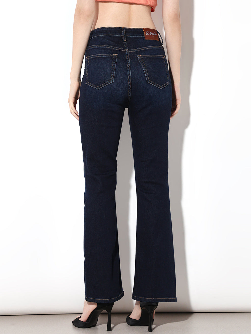 Dark Blue Flared Jeans