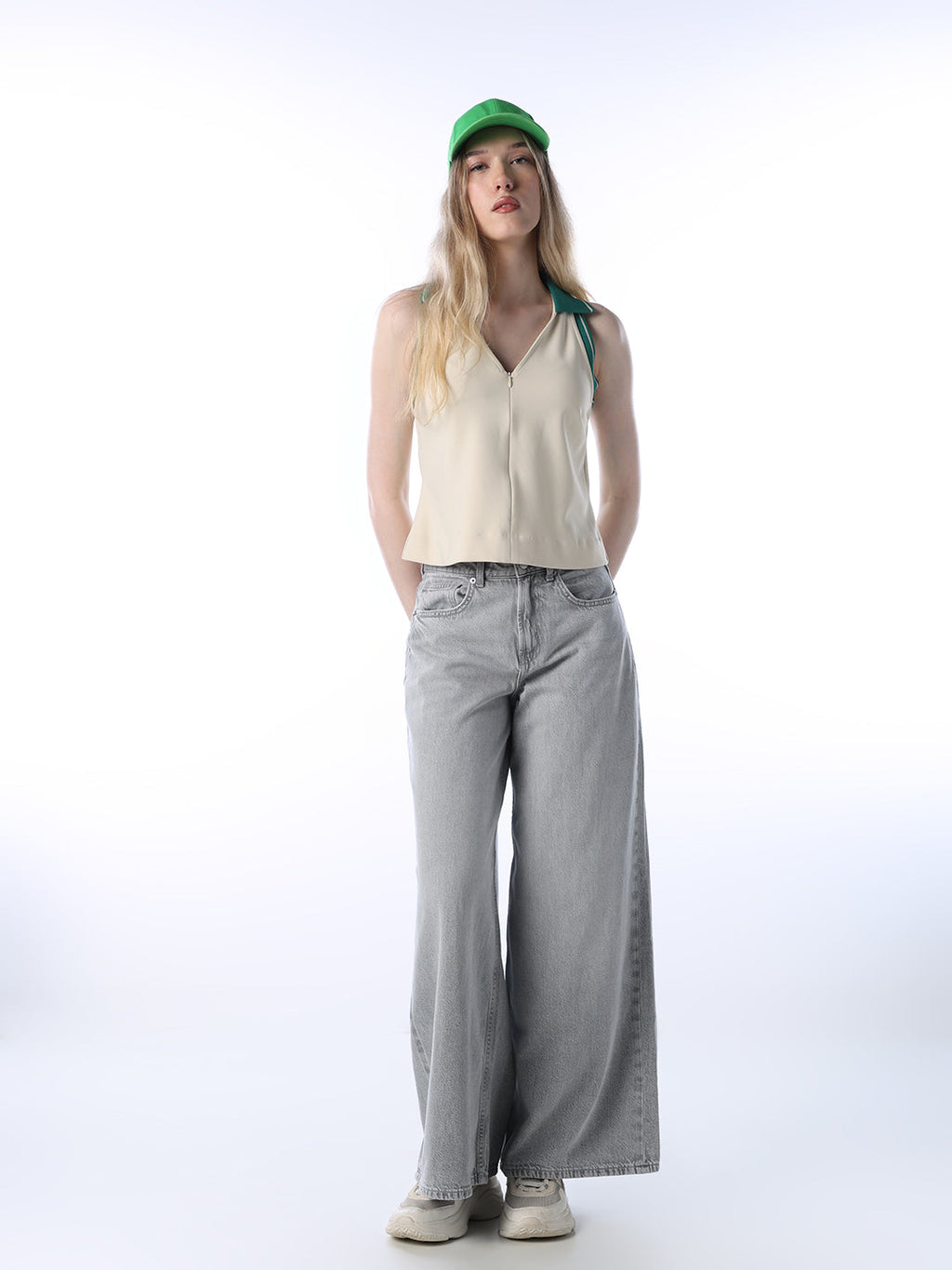 Wide Leg High Rise Jeans