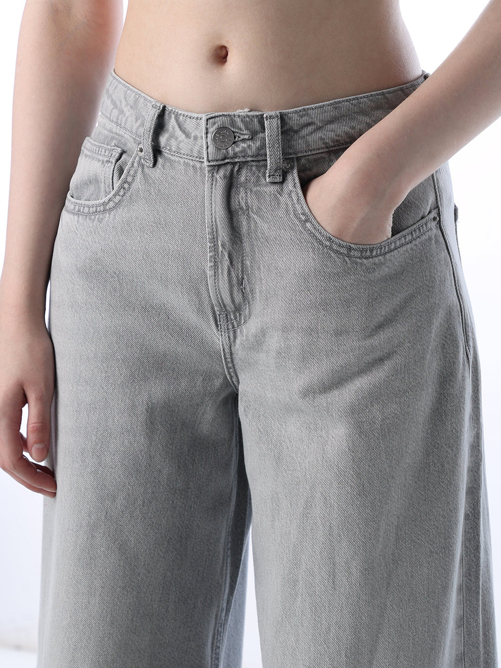 Wide Leg High Rise Jeans