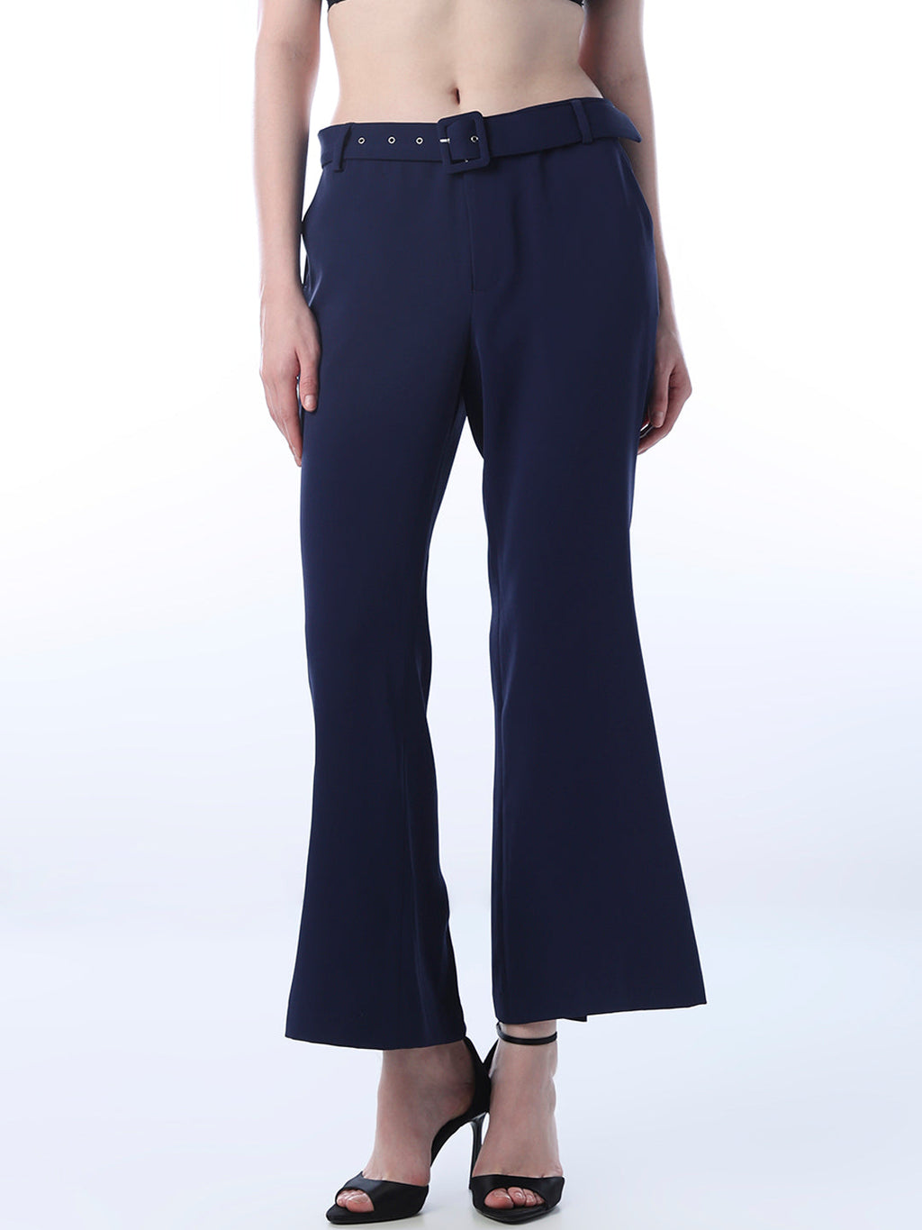 Belted Flared Pants