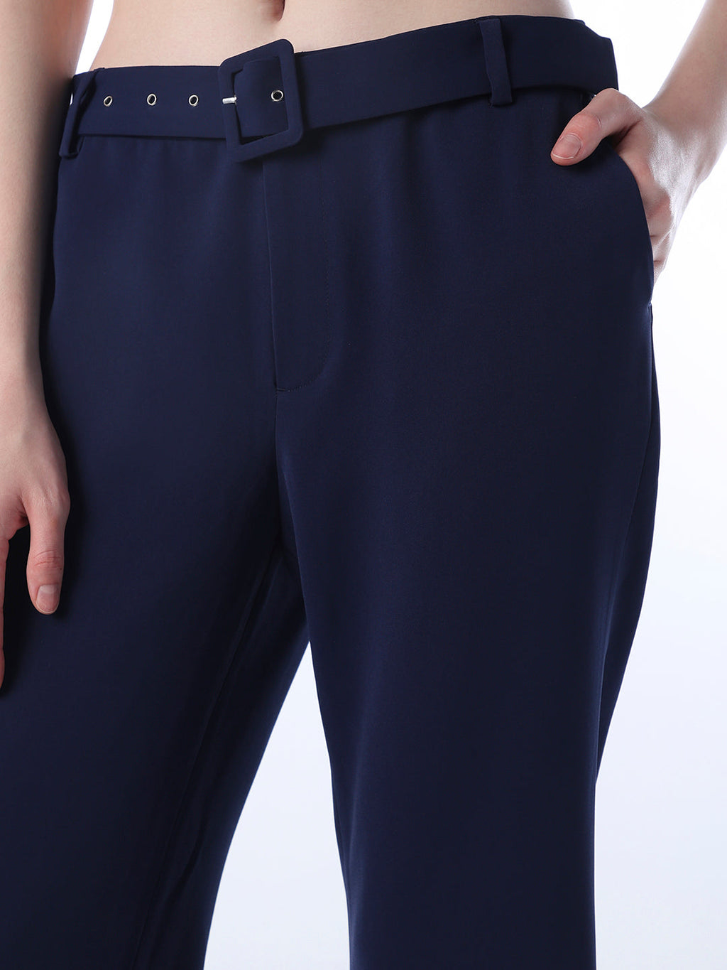 Belted Flared Pants
