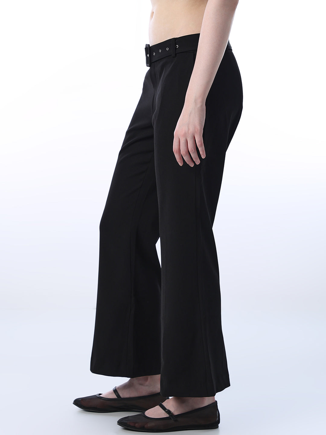 Belted Flared Pants