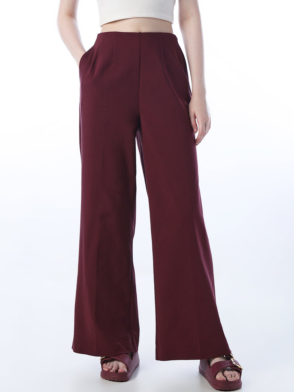 High Rise Flared Pants