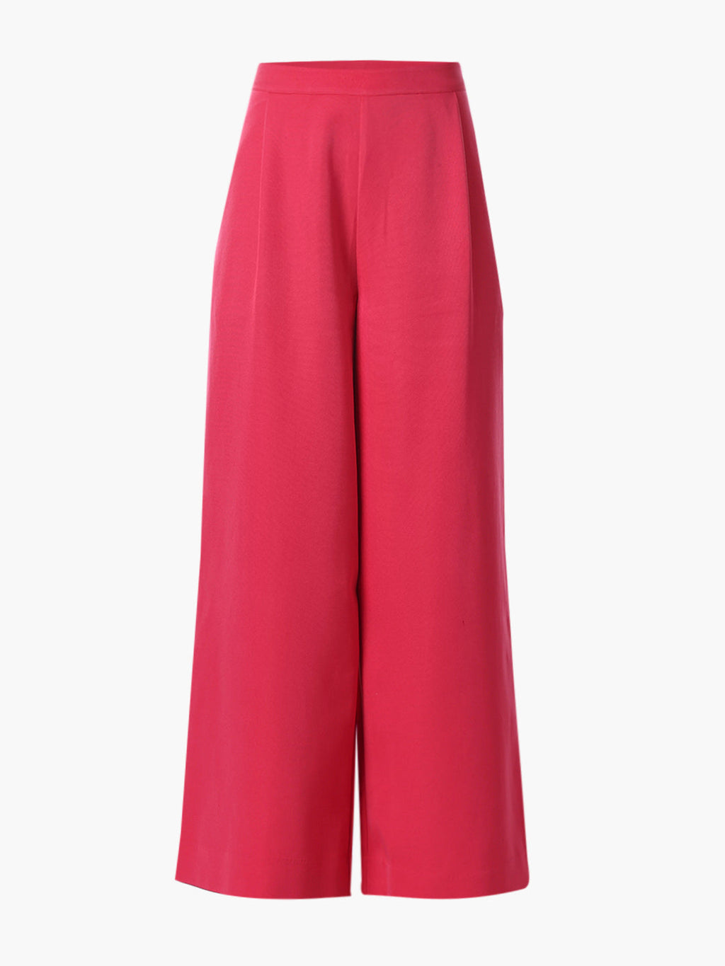 Pink High Rise Wide Leg Pants