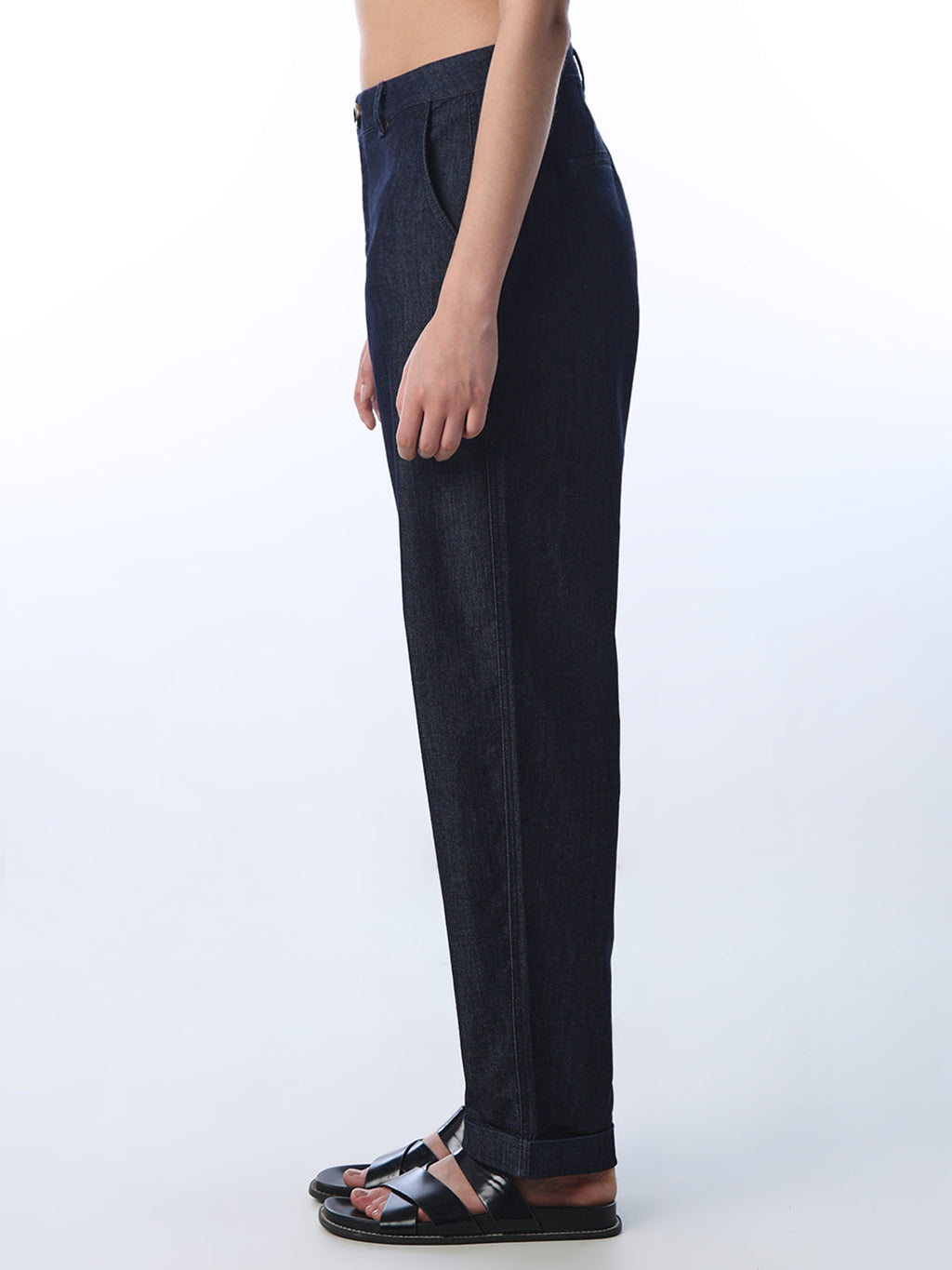 Dark Blue Straight Fit Jeans